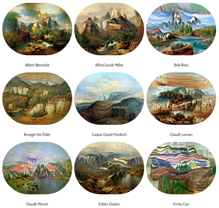 Styles of western landscape painting master (西方国家山水画大师画风研究)
