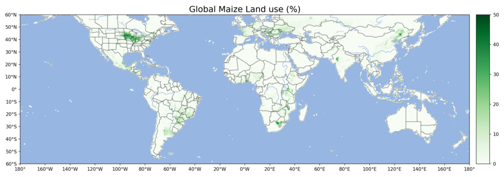 global maize land use map