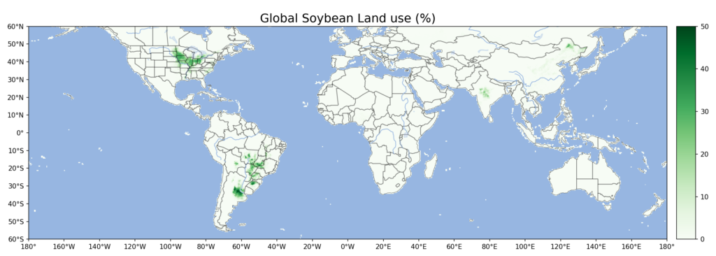 global soybean land use map