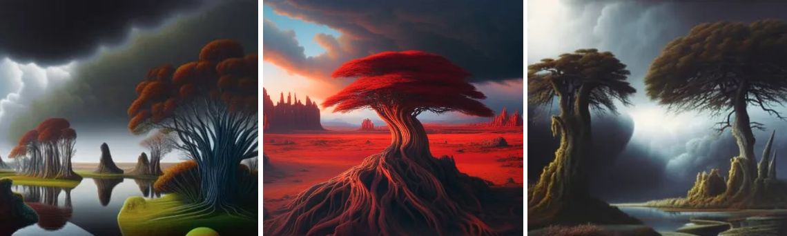 weird landscape paintings