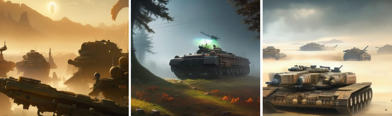 paintings of tanks