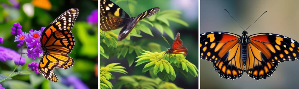 paintings of butterflies with ai art generators