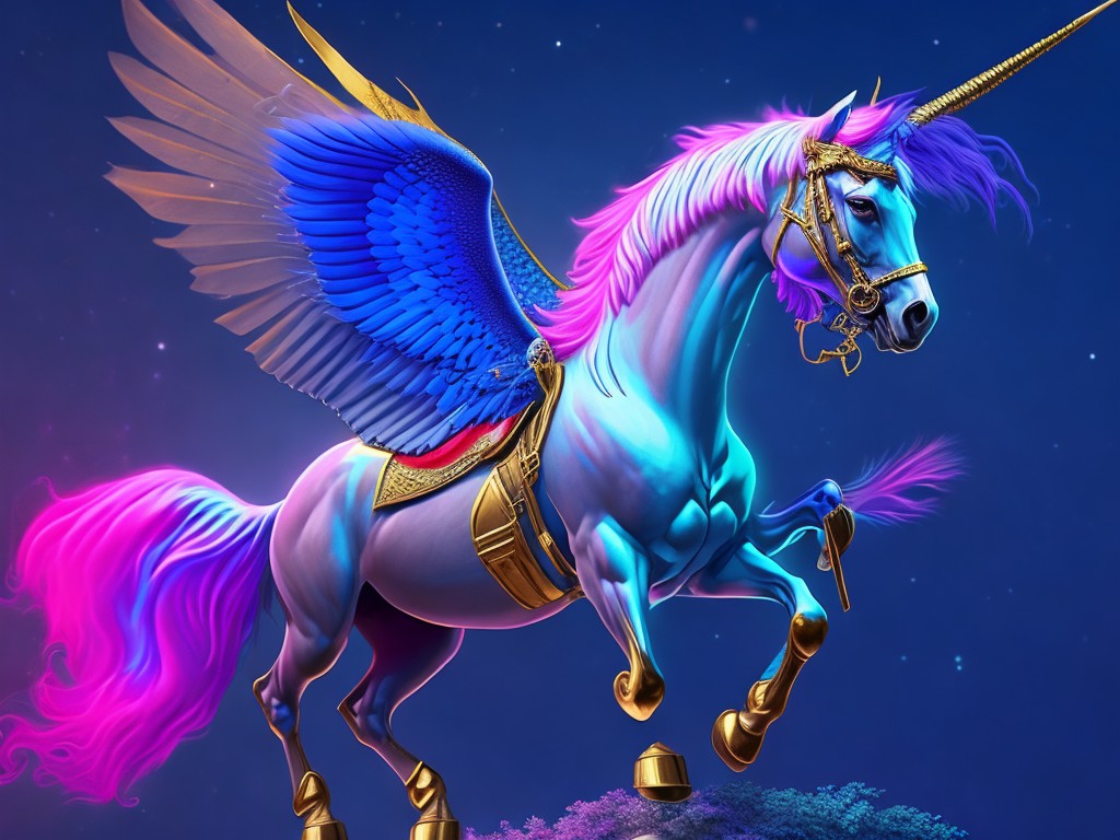  A loyal pegasus carrying a hero to battle; Courage, Loyalty; Airbrush, Spray paint; Bright, dramatic lighting; Primary colors with intensity; brave, loyal; by Leonardo da Vinci, Rick Riordan, and Hayao Miyazaki; Unreal engine 5