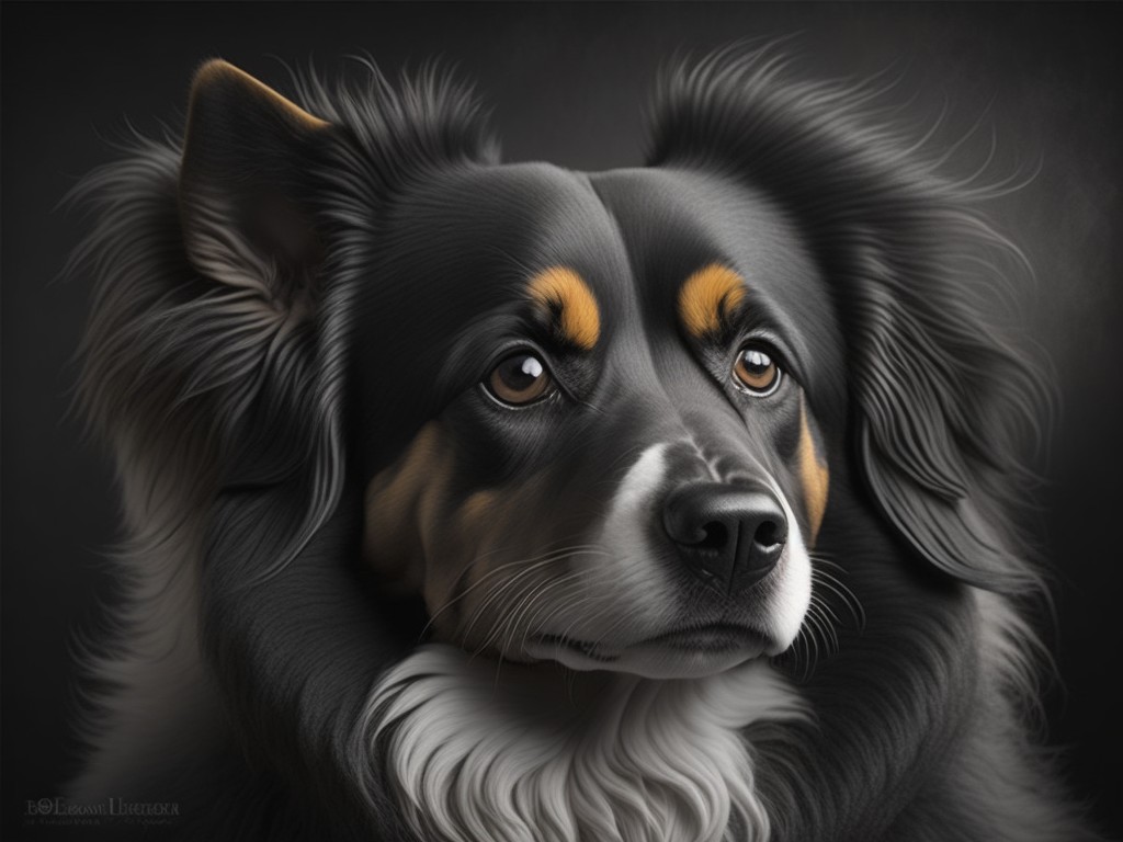 A realistic sketch of a dog with fur and eyes; Animal, Art; Realism, Sketching; Graphite, Charcoal; Neutral, natural lighting; Natural colors of brown and black; realistic, cute; by Leonardo da Vinci, Albrecht Durer, and Robert Bateman; Unreal engine 5