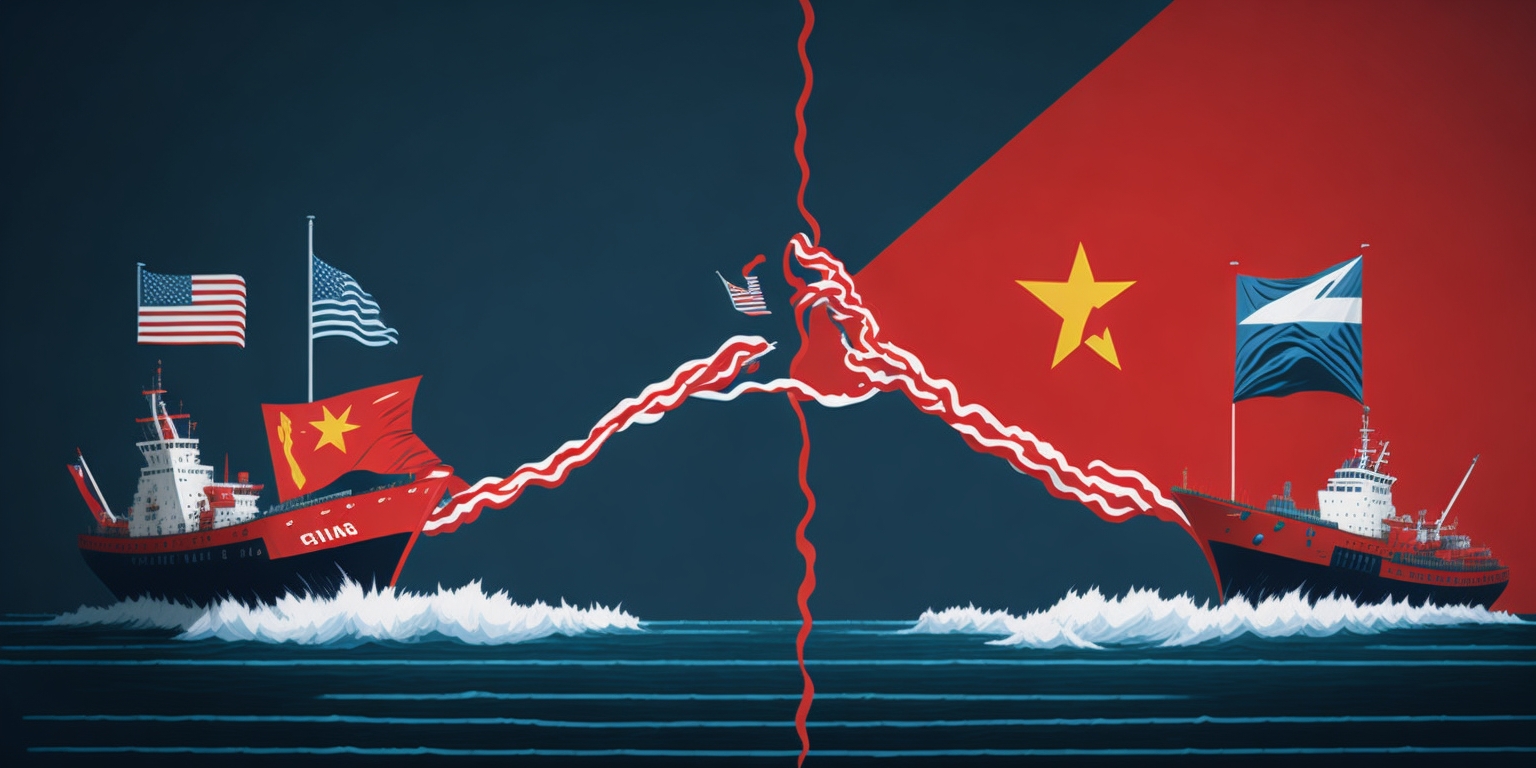 The tensions between the US and China lead to a reconfiguration of global trade and investment decisions. Superpowers, concerned about national security, initiate a process of "decoupling" or "derisking" by moving production from China to other countries. Smaller nations that aid in this process receive economic rewards, including investment, trade opportunities, and even aid. Global supply chains are being reshaped to reflect new geopolitical realities.