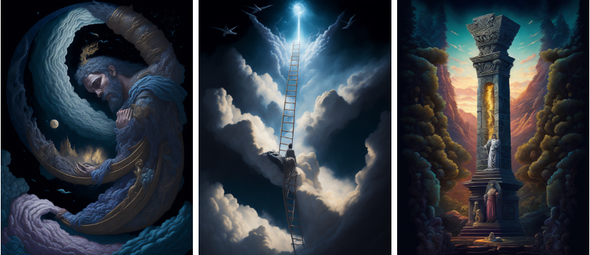 Stunning AI Art Paintings Popular Bible Stories:Jacob’s Ladder